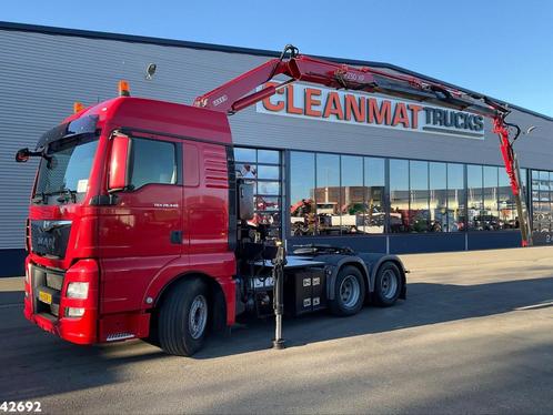 MAN TGX 28.440 Euro 6 Fassi 23 Tonmeter laadkraan + Fly-Jib, Auto's, Vrachtwagens, Te koop, ABS, Airconditioning, Cruise Control