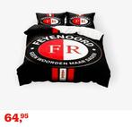 Nieuw Feyenoord Dekbedovertrek - Eenpersoons, Huis en Inrichting, Slaapkamer | Beddengoed, Eenpersoons, Zwart, Dekbedovertrek