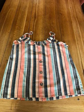 Linnenlook oranje/bruine October top, maat M beschikbaar voor biedingen