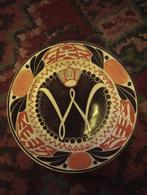 Huldiging Wilhelmina bord 1898, Petrus Regout maker., Ophalen