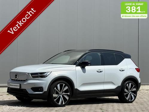 Volvo XC40 Recharge P8 AWD R-Design, 360 cam,dak,SOH 92,6, Auto's, Volvo, Bedrijf, XC40, 4x4, ABS, Achteruitrijcamera, Adaptive Cruise Control
