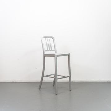 6 Navy barkruk H 76 cm Geborsteld Aluminium beschikbaar voor biedingen