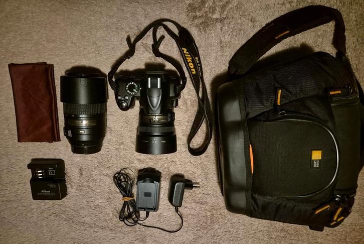 Nikon camera spiegelreflex set te koop., Audio, Tv en Foto, Fotocamera's Digitaal, Zo goed als nieuw, Spiegelreflex, Nikon, Ophalen