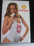 ruit sticker shell myrina logo euroshell babe pin-up vintage, Verzenden, Zo goed als nieuw, Merk