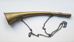 Oude koperen scheepshoorn aan ketting, Antiek en Kunst, Antiek | Gereedschap en Instrumenten, Ophalen of Verzenden