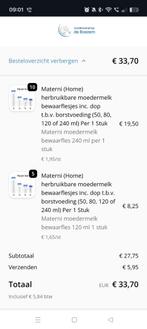 Materni herbruikbare moedermelk bewaarflesjes, Ophalen of Verzenden, Gebruikt, Overige typen