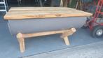 Unieke, gerestylede salontafel – industriële eyecatcher!, Ophalen, 50 tot 100 cm, 50 tot 100 cm, Zo goed als nieuw
