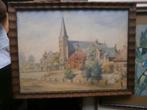 GEZICHT op APPELTERN a/d Maas, Mooe Aquarel Frits Jansen, Antiek en Kunst, Ophalen of Verzenden