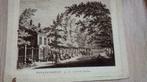 20 / Slooten  Huis Rundervreugt Kopergravure 18e Eeuw, Ophalen of Verzenden