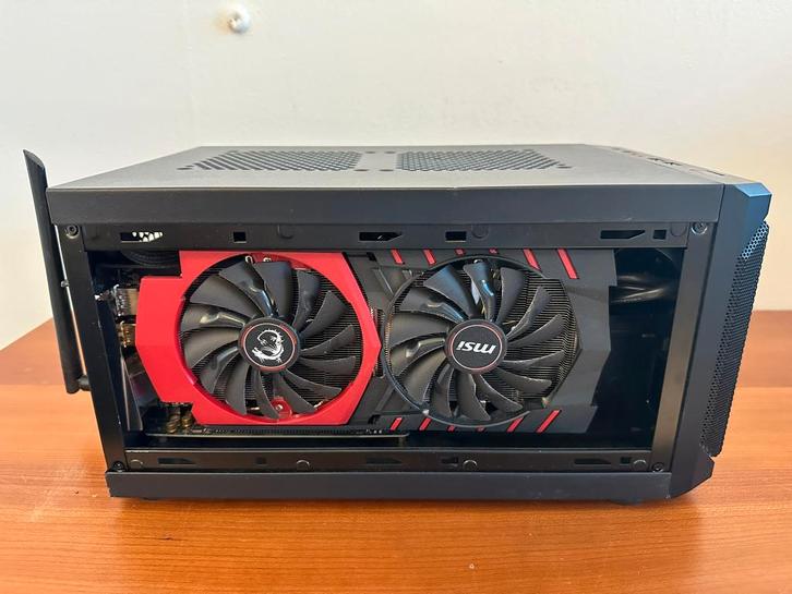 Compacte ITX Gaming PC - GTX970 i3-8100, Computers en Software, Desktop Pc's, Zo goed als nieuw, 3 tot 4 Ghz, SSD, 8 GB, Met videokaart