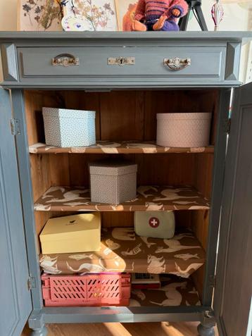 Brocante meidenkast - afbeelding 3
