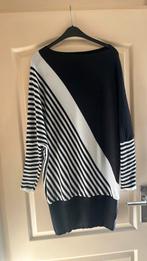 Lange trui/ jurkje Shein zwart/wit L, Zwart, Maat 42/44 (L), Ophalen of Verzenden, Zo goed als nieuw