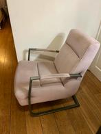 Oud roze fauteuil van zware kwaliteit, Ophalen, 75 tot 100 cm, Zo goed als nieuw, Stof