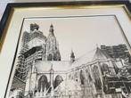 Groot ZEEFDRUK schilderij Grote kerk Breda J.Michielsen 1996, Ophalen of Verzenden