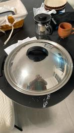 Fissler wok 37cm breed, Huis en Inrichting, Keuken | Potten en Pannen, Ophalen of Verzenden, Zo goed als nieuw, Wok