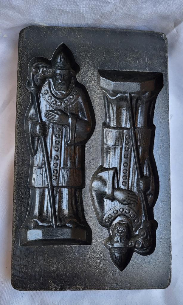 Oude Sinterklaas chocoladevorm, Antiek en Kunst, Curiosa en Brocante, Ophalen of Verzenden