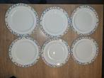 ontbijtbordje 6 x villeroy & boch indian look, Gebruikt, Ophalen of Verzenden, Bord(en), Overige stijlen