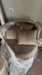 Ronde fauteuil taupe !NIEUW, Ophalen, Eenpersoons, Nieuw, Minder dan 150 cm