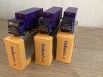 3 X Scania 143 Zonneklep Bakwagens Tandemassers met Doosjes, Hobby en Vrije tijd, Modelauto's | 1:87, Ophalen of Verzenden, Bus of Vrachtwagen