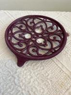 Gietijzeren onderzetter paars, Ophalen of Verzenden