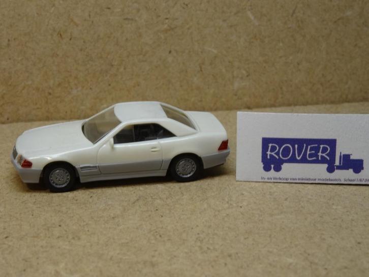 WIKING 1:87, MERCEDS 500-SL, Wit, Zie Foto`s, Hobby en Vrije tijd, Modelauto's | 1:87, Zo goed als nieuw, Auto, Wiking, Ophalen of Verzenden