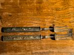Antiek Kozuka mixed metal vorken 2x, Antiek en Kunst, Ophalen of Verzenden