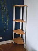 Hoekkast - Hoekplanken - Wit / Eiken - Stalen frame - Nieuw!, Huis en Inrichting, Kasten | Overige, Ophalen, Zo goed als nieuw