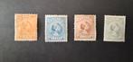 NVPH 34 35 36 38 ongestempeld met gom en plakkerspoor, Postzegels en Munten, Postzegels | Nederland, Ophalen of Verzenden