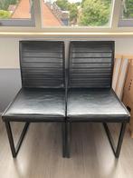 4x eetkamerstoel zwart, Ophalen, Gebruikt, Zwart, Vier