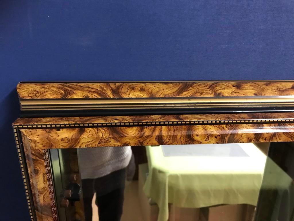 Mooi vitrinekastje met spiegel, Minder dan 50 cm, O, O, Ophalen of Verzenden