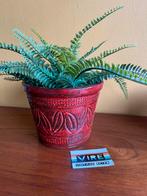 Grote vintage jaren 70 rode bloempot, ?, Zo goed als nieuw, ?, ?