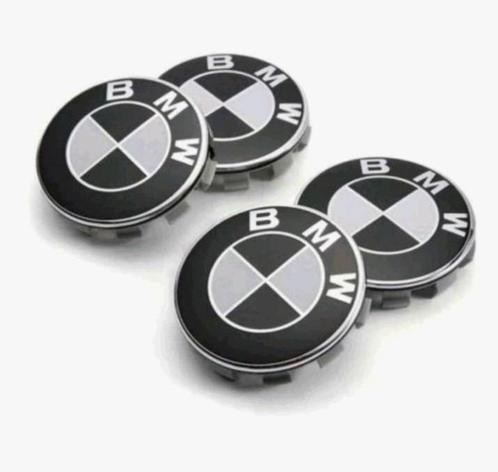 Nieuwe set zwart / witte Bmw naafdoppen 56 mm, Auto diversen, Tuning en Styling, Ophalen of Verzenden