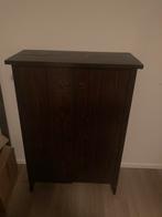 Kast donderbruin teak, Ophalen