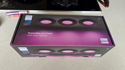 Hue inbouwspot dun van 90 mm, Huis en Inrichting, Lampen | Spots, Nieuw, Plafondspot of Wandspot, Kunststof, Ophalen of Verzenden