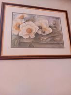 Aquarel Camelia - Bas Bontenbal - Ingelijst, Ophalen