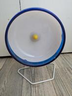 Silent spinner loopwiel groot 16 cm blauw, Dieren en Toebehoren, Knaagdieren en Konijnen | Toebehoren, Ophalen, Zo goed als nieuw