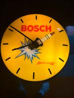 Bosch Bougie klok lichtbak / verlichte Reclame klok, Verzamelen, Merken en Reclamevoorwerpen, Verzenden, Zo goed als nieuw, Lichtbak of (neon) lamp