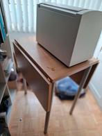 beukenhouten bijzet tafel geen fineer maar massief hout, Huis en Inrichting, Ophalen, Zo goed als nieuw