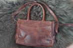 Leren Micmacbag, Sieraden, Tassen en Uiterlijk, Tassen | Damestassen, Ophalen of Verzenden, Zo goed als nieuw, Bruin, Overige typen