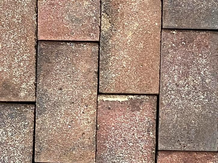 Klinkers & Stenen - 60m² Bont, 12m² Grijs, Tuin en Terras, Tegels en Klinkers, Gebruikt, Klinkers, Beton, 10 m² of meer, Ophalen