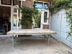 Steigerhouten tuintafel eettafel, Tuin en Terras, Ophalen, Gebruikt, Rechthoekig, Hout