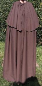 Gave lange bruine katoenen cape, met pellerine, Carnaval, ., Ophalen of Verzenden, .