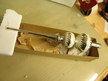 oude piek 34 cm. zilver en sneewster beschikbaar voor biedingen