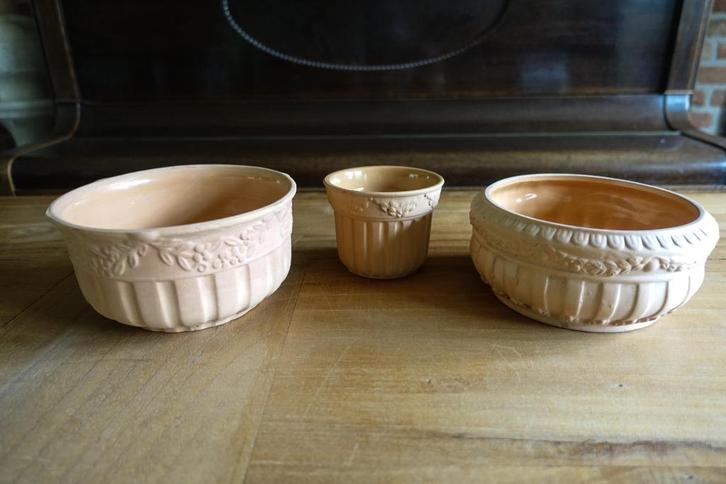 3 matte terra cotta bloempotten - bloembakjes - v.a. 1,50, Tuin en Terras, Bloempotten, Zo goed als nieuw, Terracotta, Binnen