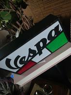 Vintage Vespa Lichtbak Reclamebord, Motoren, Ophalen of Verzenden