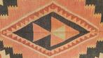 Antiek Kazak kelim 404x135/Perzisch tapijt/Vloerkleed/Kilim, Antiek en Kunst, Antiek | Kleden en Textiel, Ophalen of Verzenden