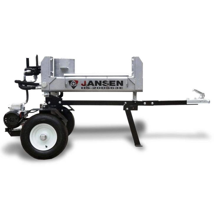 Jansen HS-20DS63E Elektrische Houtklover, Tuin en Terras, Kloofmachines, Nieuw, Liggend, Elektrisch, Ophalen of Verzenden