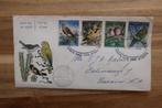 FDC E6 Vogels Antillen 271-274 1958, Postzegels en Munten, Ophalen of Verzenden, Nederland