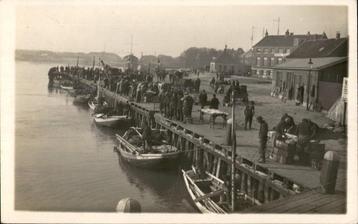 Den Helder FOTOKAART st 1931 visafslag +Hotel Den Burg beschikbaar voor biedingen
