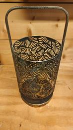 Mooie goud met zwart gekleurde lantaarn., Ophalen, Zo goed als nieuw, Zwart, Metaal